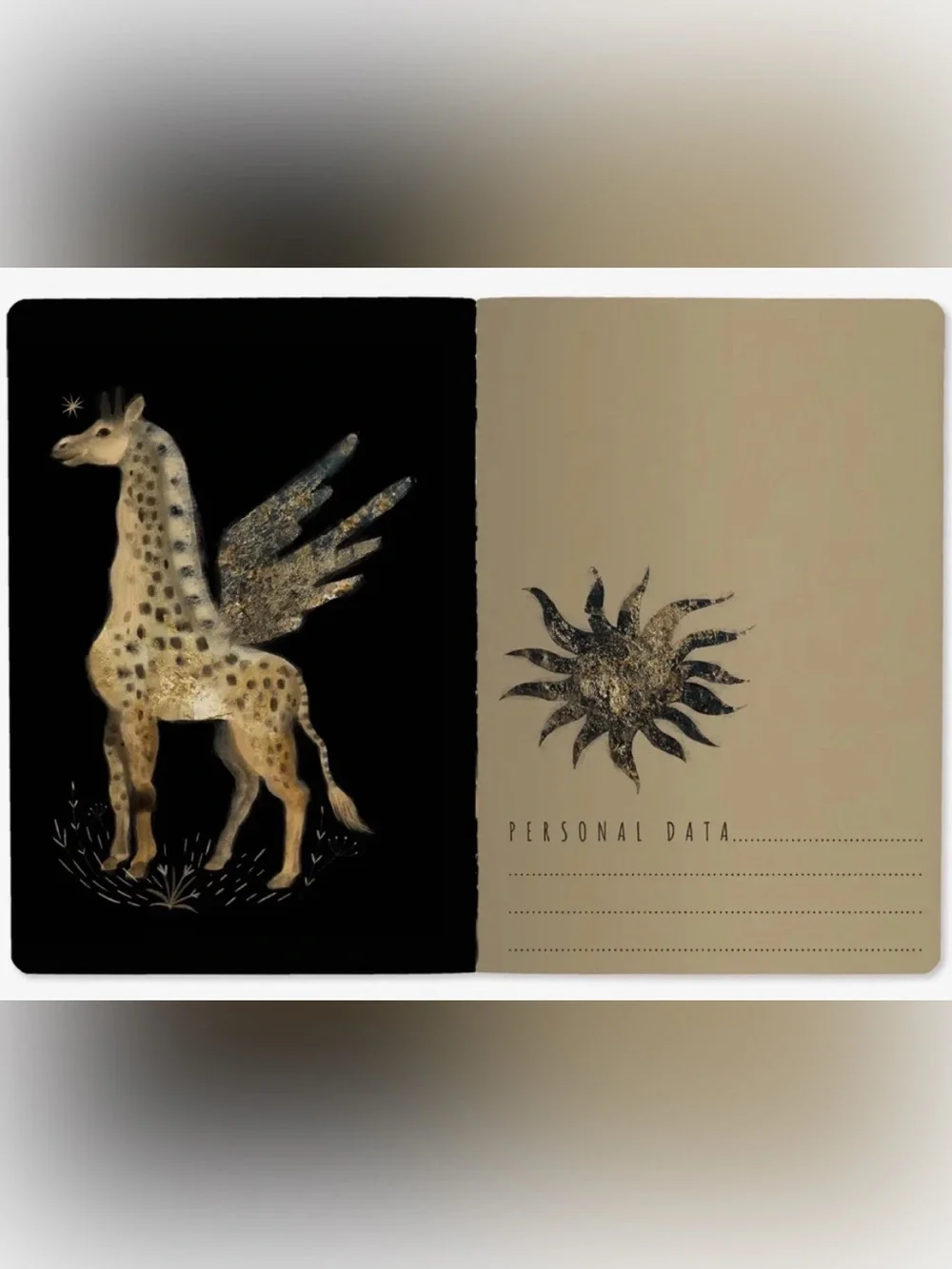 BV by Bruno Visconti A5 Journal Fauna Fantasy Gold Foil NEW